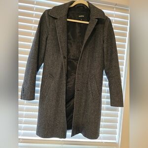 Express Charcoal Overcoat